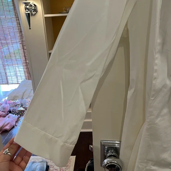 Lafayette 148 New York Wrap Top V-neck Long Sleeve Top size 14 - Picture 3 of 8